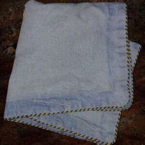 Crown Crafts Bob Timberlake Washed Heavy Denim Corded Blue Euro Sham 25"